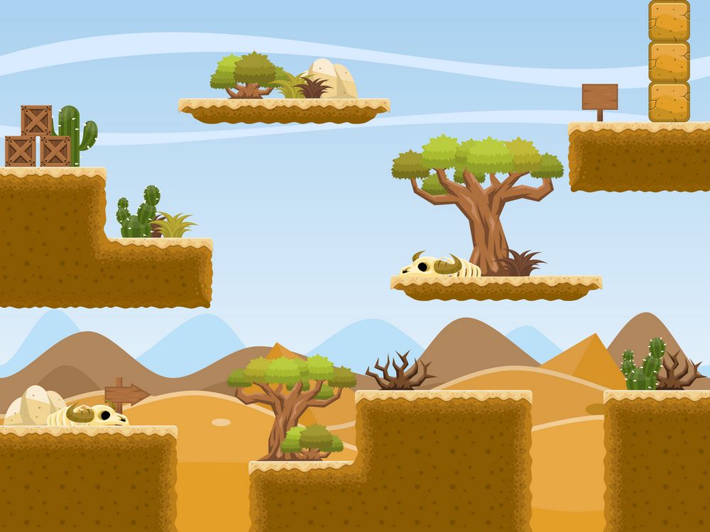 Free Desert Platformer Tileset | OpenGameArt.org