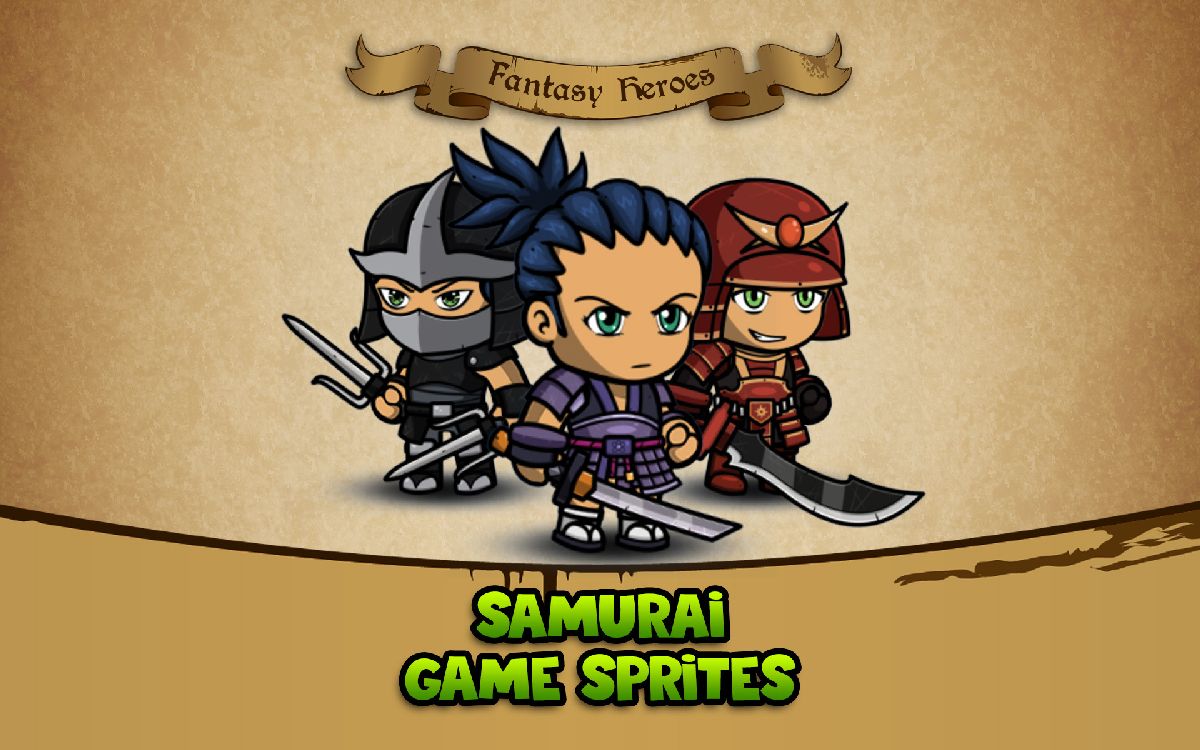 Fantasy Heroes: Samurai Sprite Sheet | OpenGameArt.org