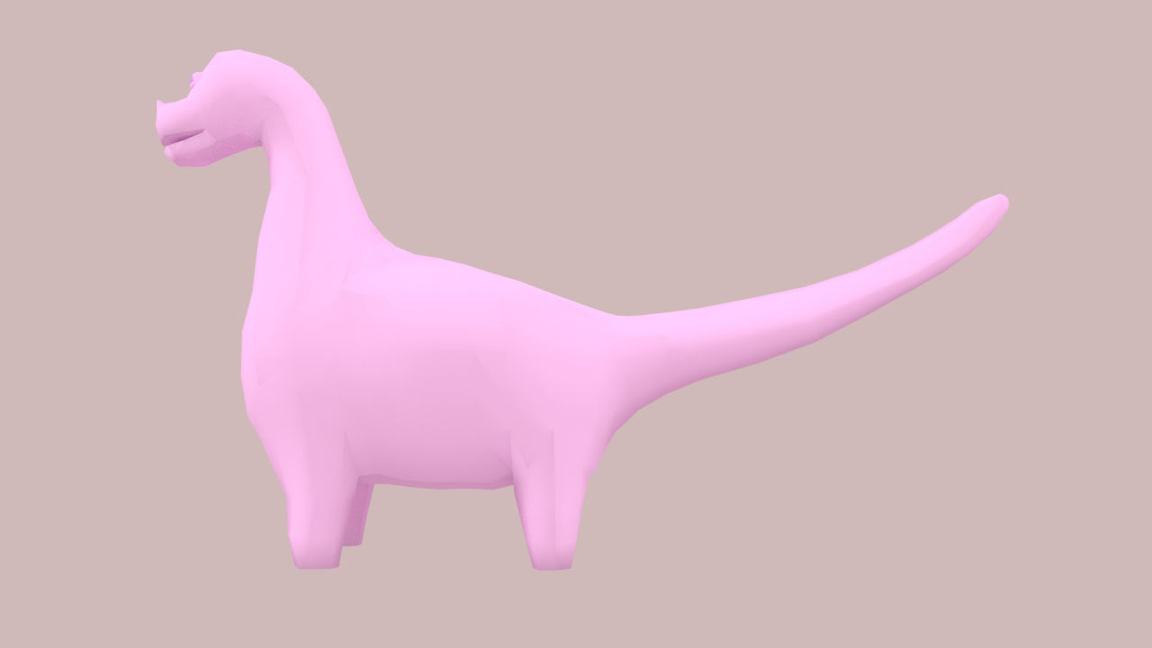 3D model Dinosaur Game Chrome Dino Game 3D Animated VR / AR / low-poly