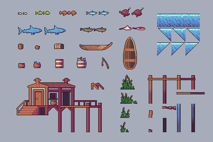 2d Pixel Art Game Assets, Game Assets