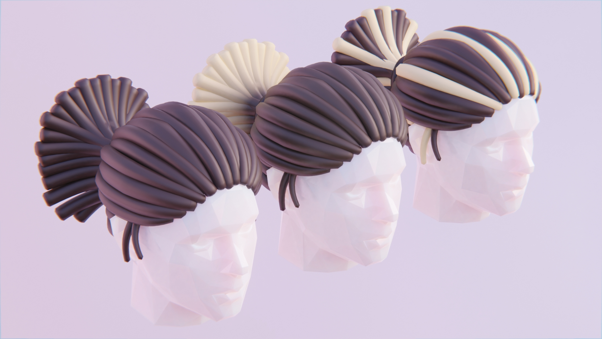 Toonlow Poly Dread Ponytail