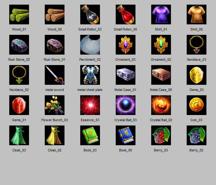 game items png