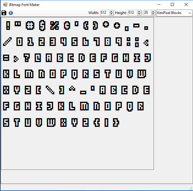 bitmap font creator