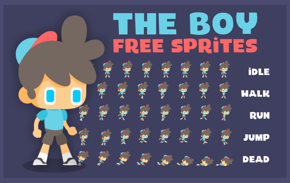 The Boy - Free Sprites | OpenGameArt.org