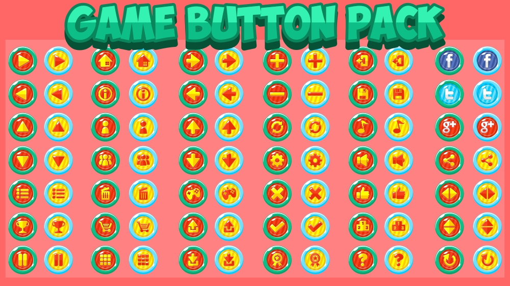 Game Button Pack | OpenGameArt.org