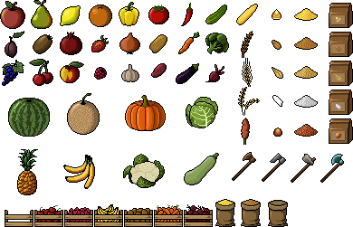 Crazy farmer game sprite pack