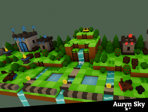 Defense Tower 3D Low Poly Assets