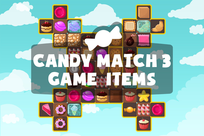 Candy Match 3 Game Assets