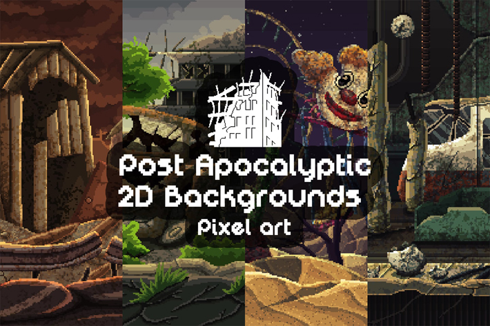Post Apocalyptic Pixel Art Backgrounds | OpenGameArt.org