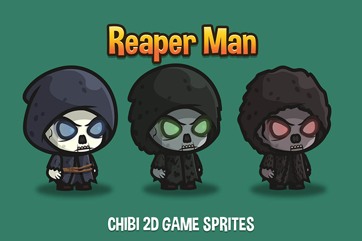 Reaper Man Chibi Sprites | OpenGameArt.org