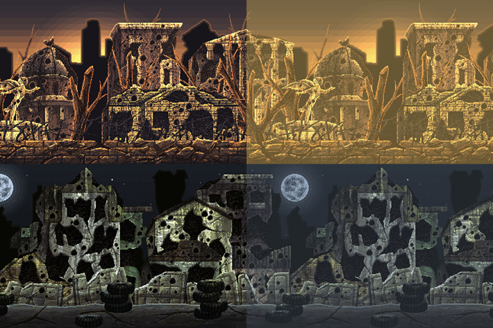 War Pixel Art Game Backgrounds 