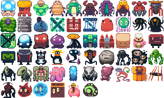 32x32 pixel art creatures volume 3