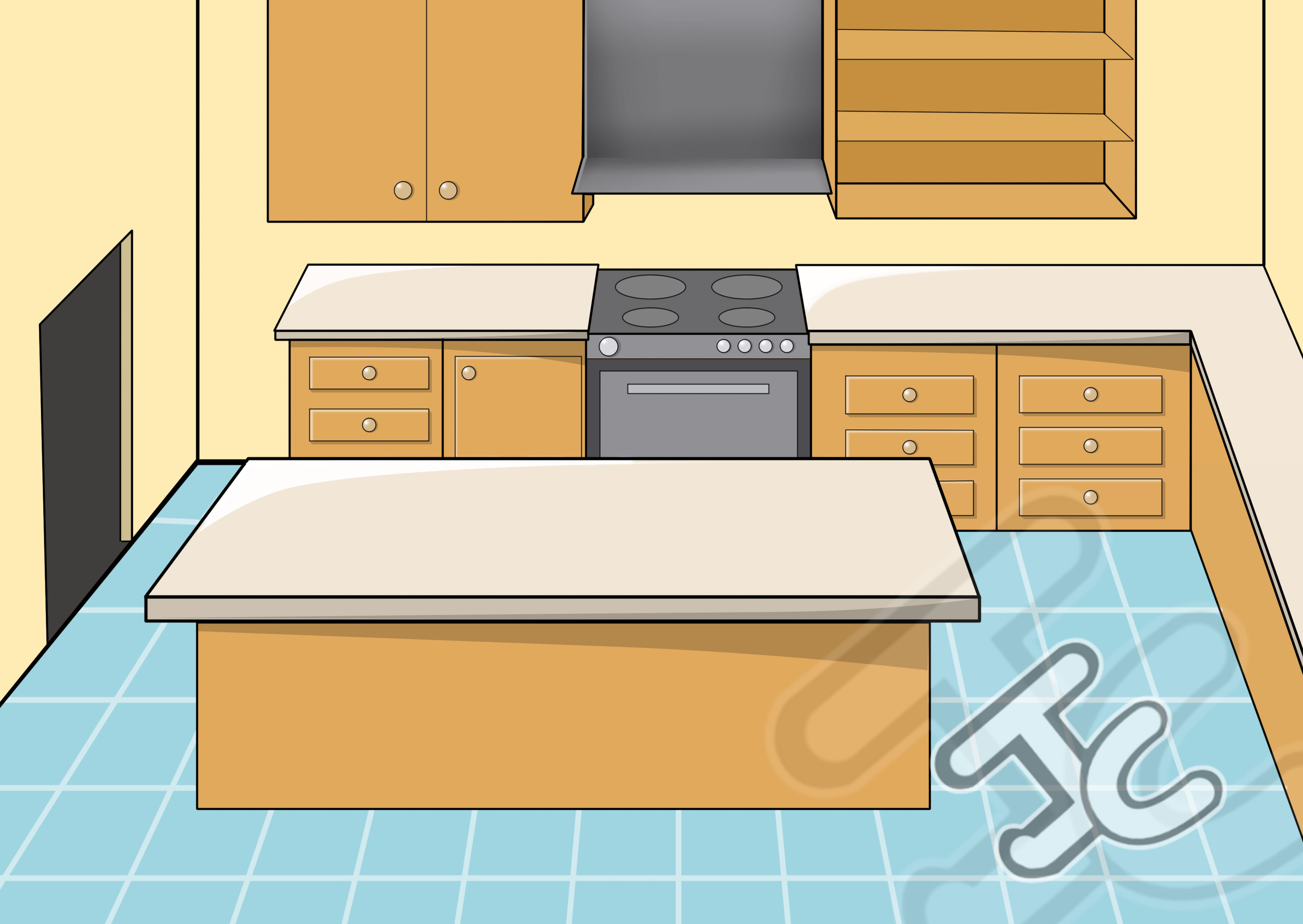 Kitchen Background (4 styles) 