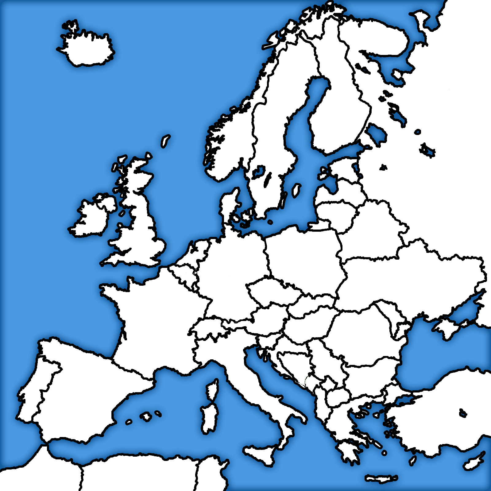 Europe Map OpenGameArt org