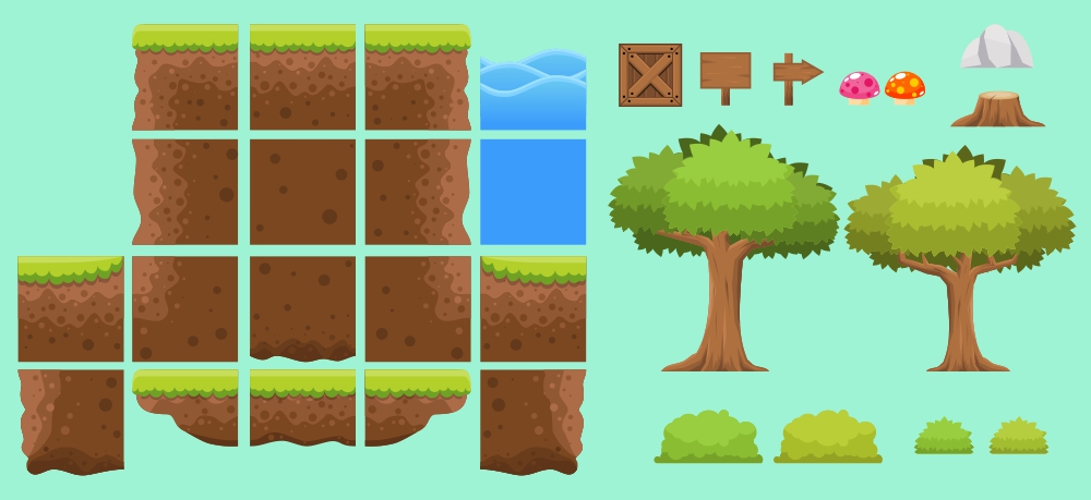 platform game tiles