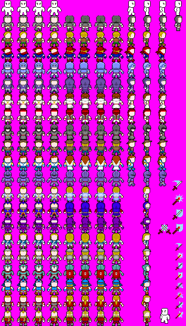 32X32 Sprite Sheet Characters - Colaboratory