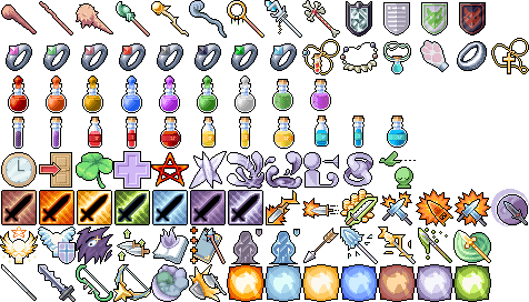 Resource 32x32 Icons Pixel Art Assets 