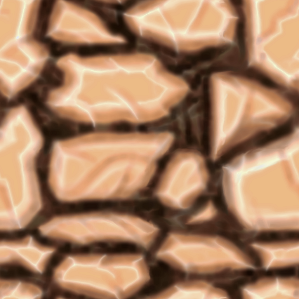 Hand Painted Stone Path Texture 