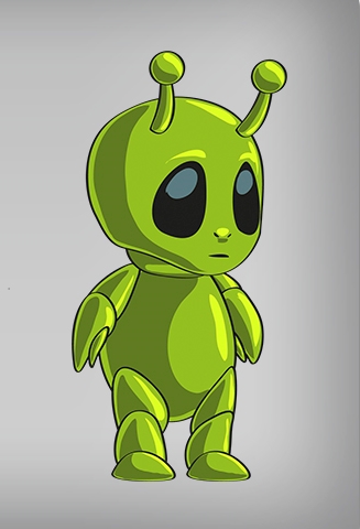 Alien (Green) Character Sprite | OpenGameArt.org