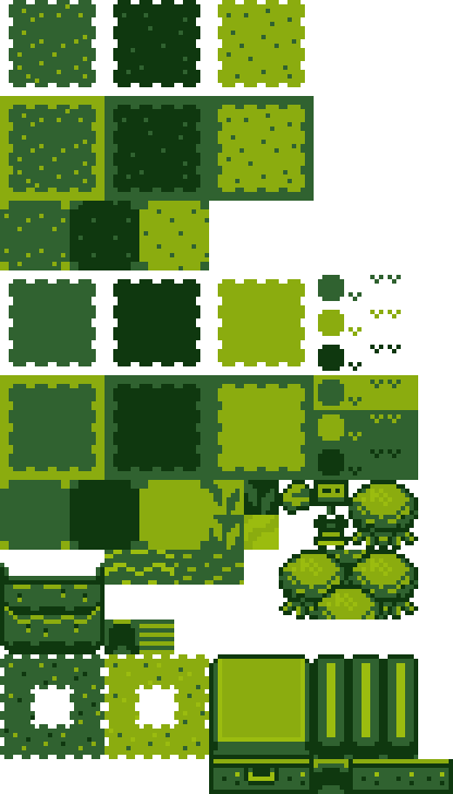 4 Colour Overworld Tileset | OpenGameArt.org