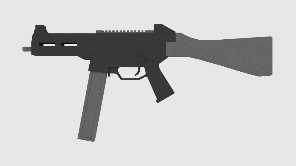 UMP-45 Lowpoly | OpenGameArt.org