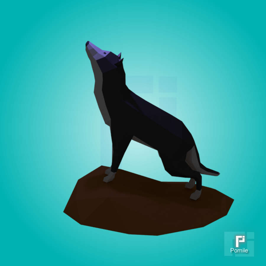 Wolf Low Poly (Rigged) OpenGameArt.org