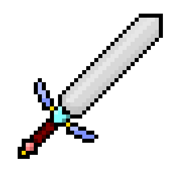 Pixel game sword