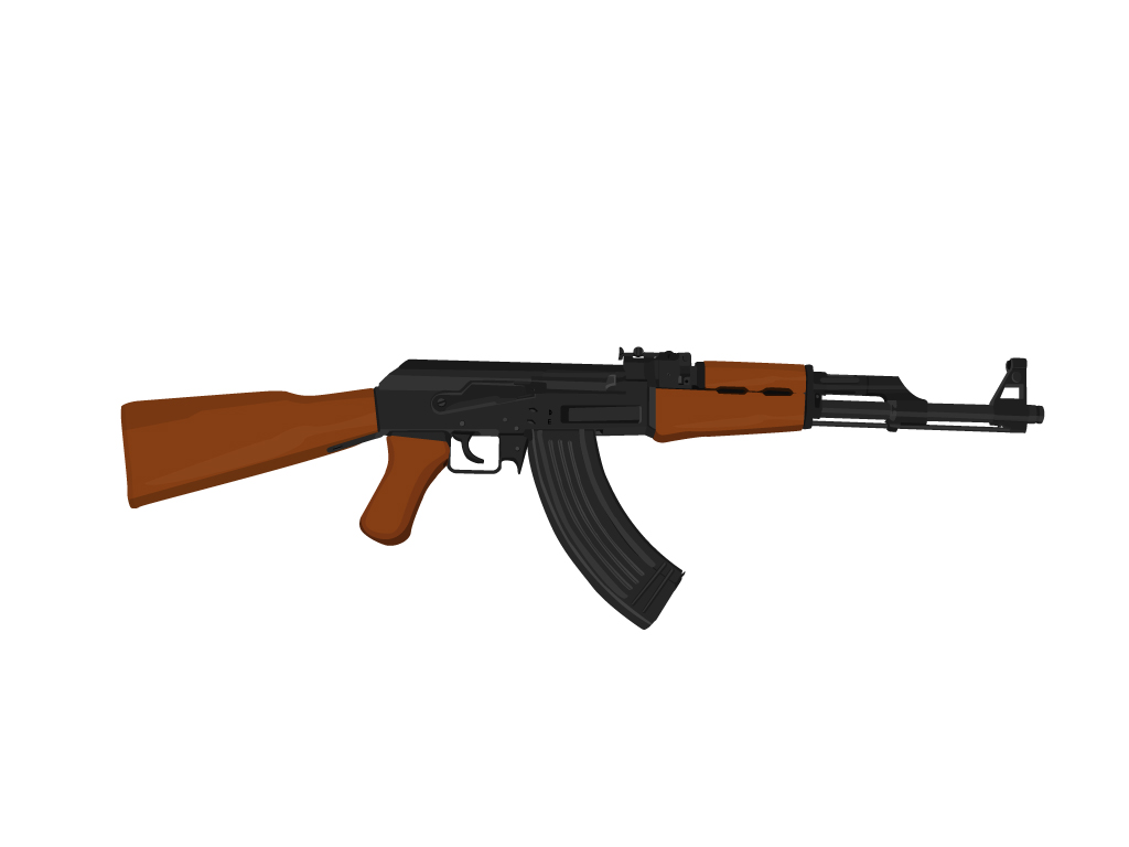 AK 47 Gun Vector 2d | OpenGameArt.org