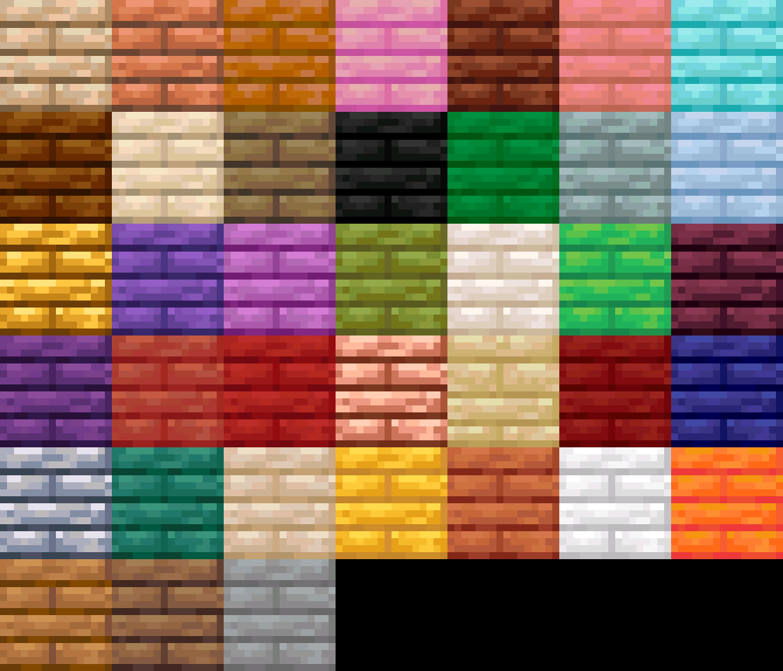 A Bunch of Colored Planks 16x Minecraft style | OpenGameArt.org