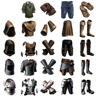 Armor Icons by Equipment slot with transparency | OpenGameArt.org