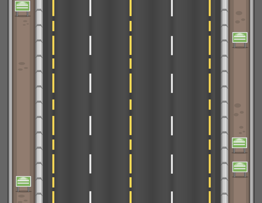 2D Top Down Highway Background 