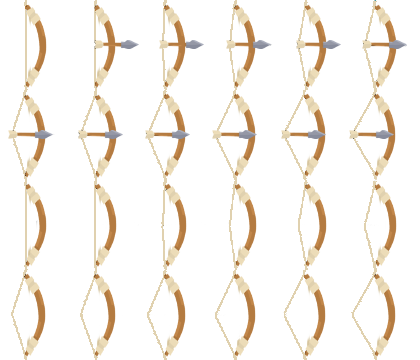 bow and arrow spritesheet | OpenGameArt.org