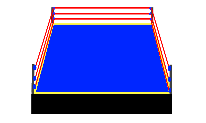 boxing ring drawing