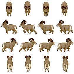 Mountain Goat Sprites | OpenGameArt.org