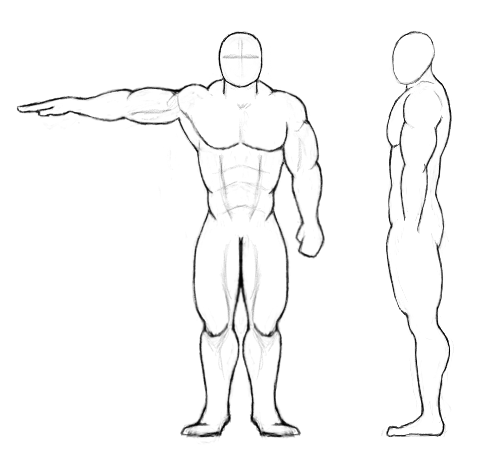 Man Drawing Full Body : Body Draw Man Iron Drawing Step Tutorials ...