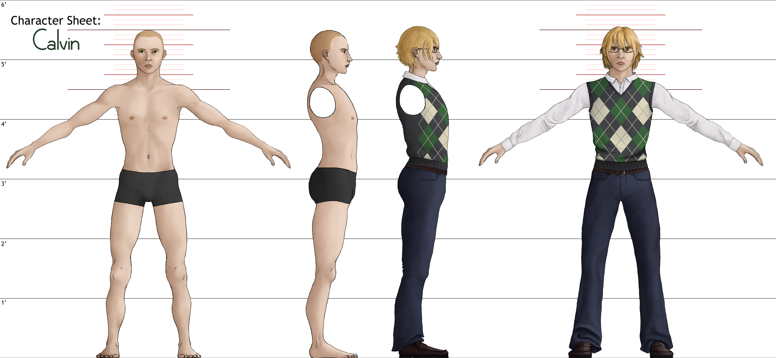 Human Reference For 3d Modeling