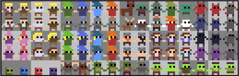 Game Characters 8x8 Sprite By Voliol On Deviantart