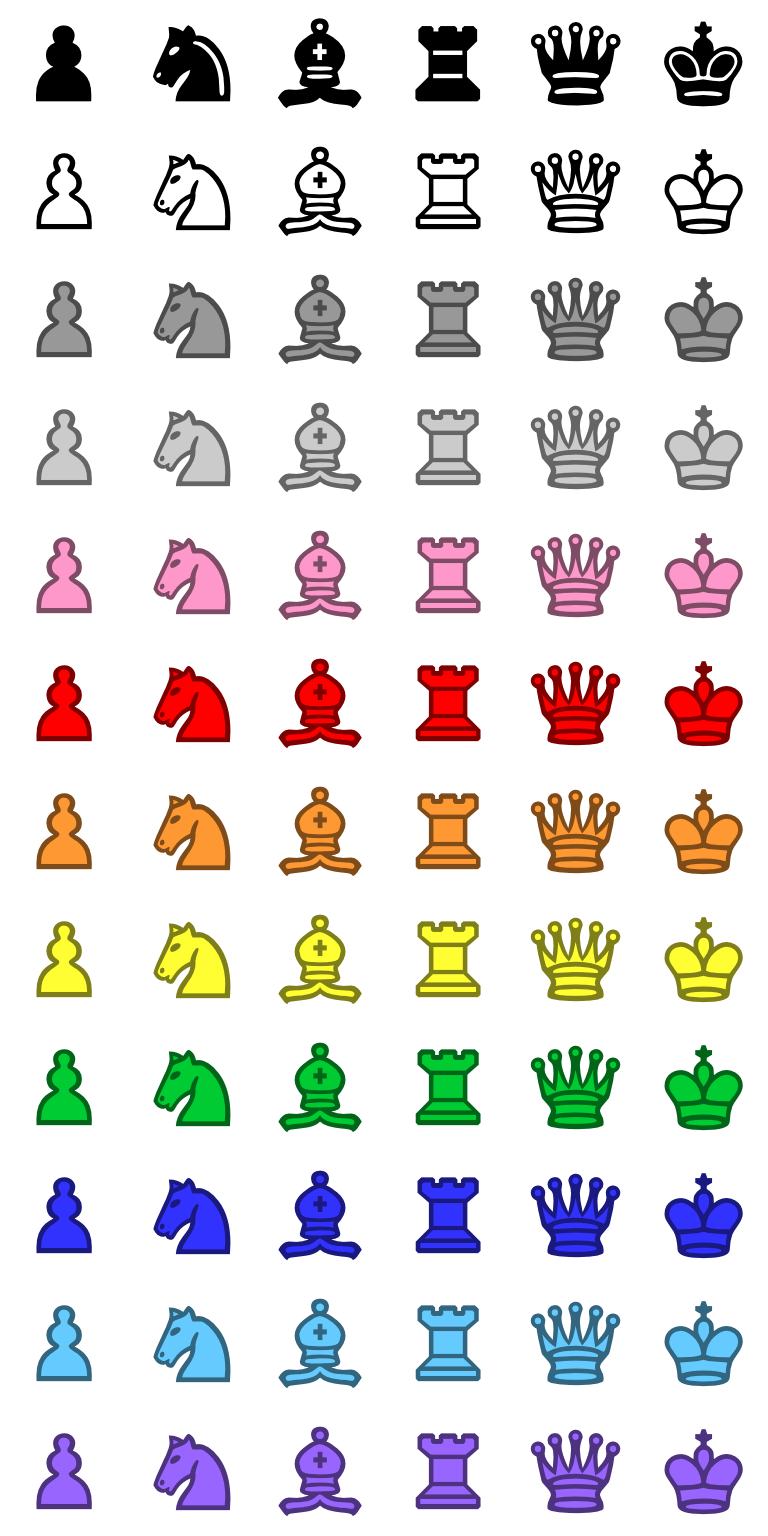 Payable Chess Board Colored #1 - Openclipart