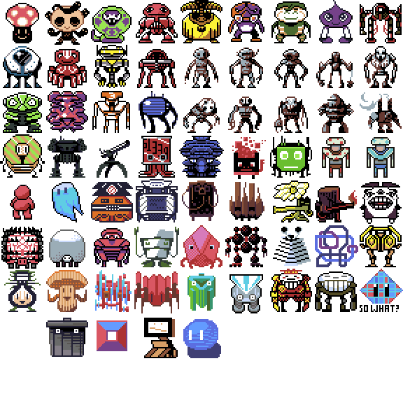 Assorted 32x32 creatures