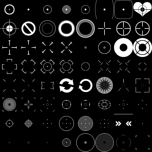 64 Crosshairs Pack OpenGameArt Org   Crosshairs64 