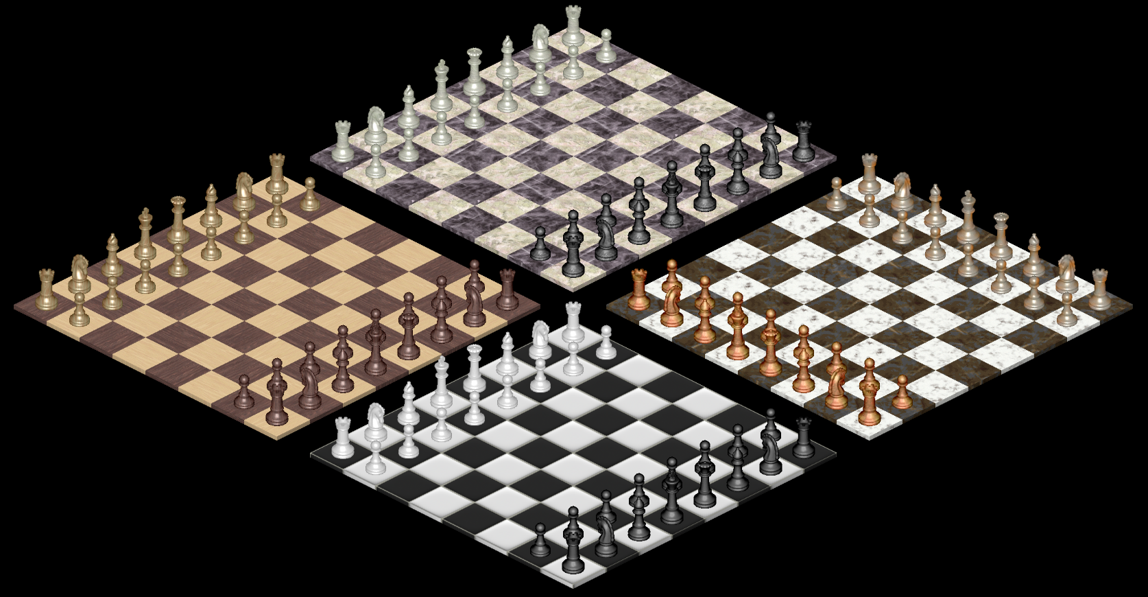 Chess King Queen 2D