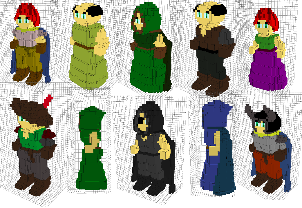 Voxel Character Kit | OpenGameArt.org