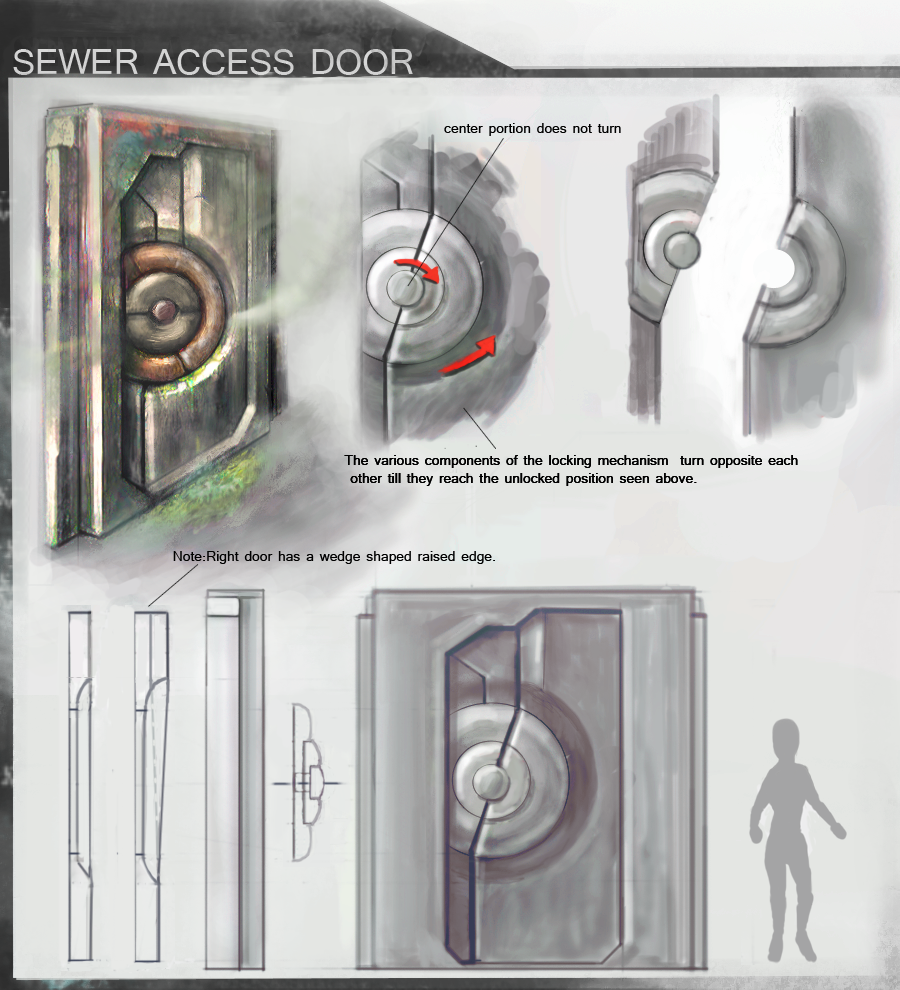 sci fi door texture