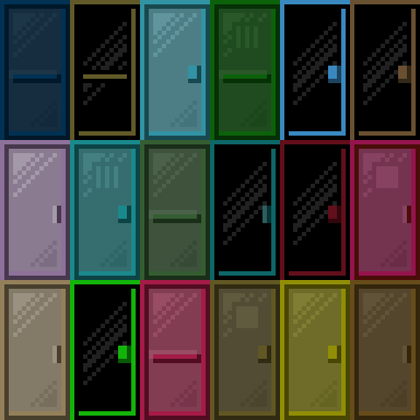 Doors and Portals Pixel Art Asset Pack 