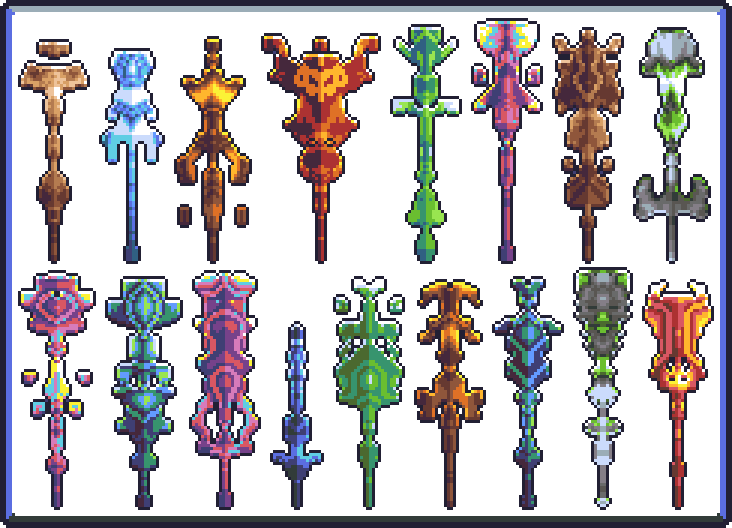 Procedural Staffs | OpenGameArt.org