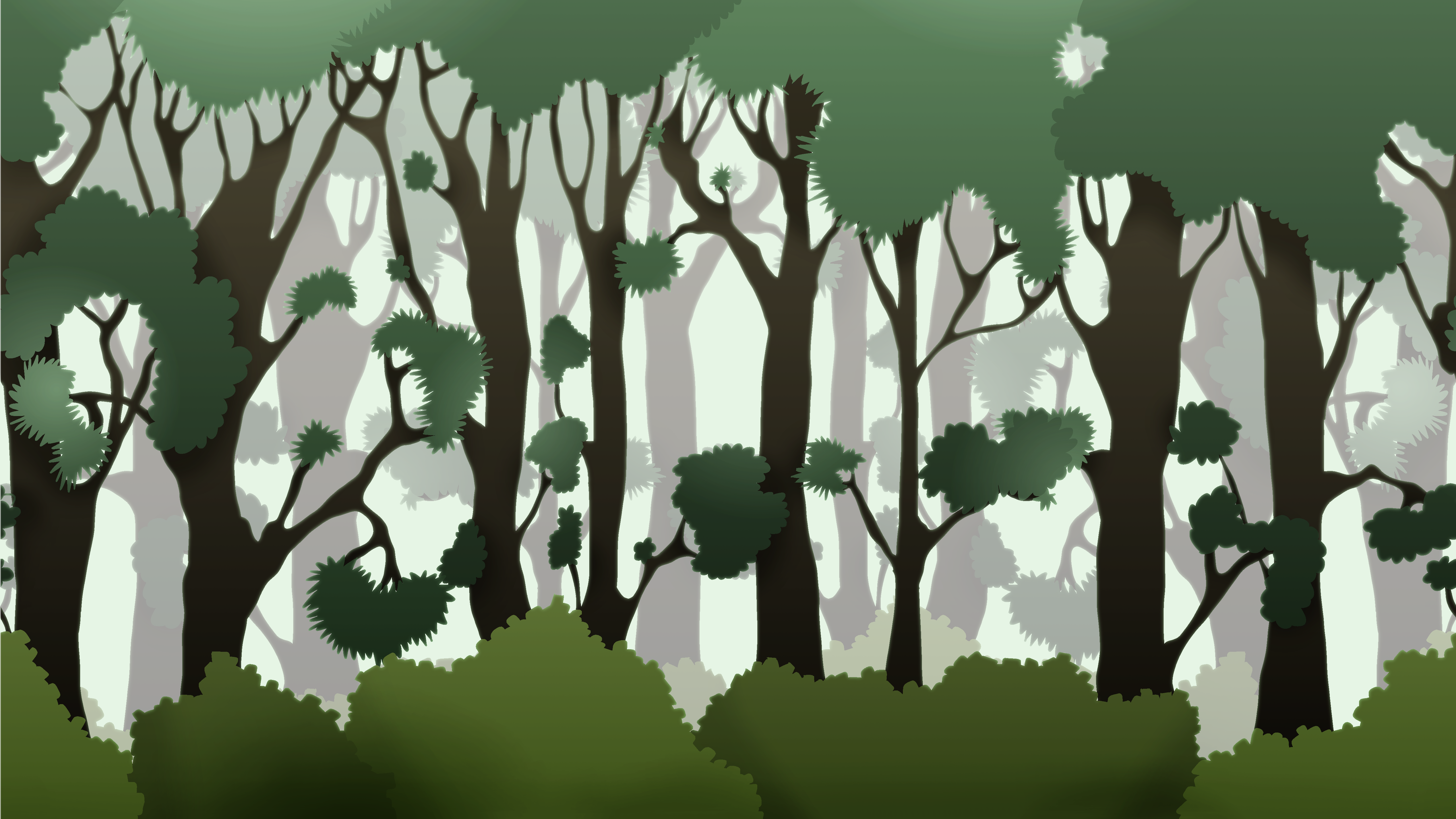 Large forest background | OpenGameArt.org