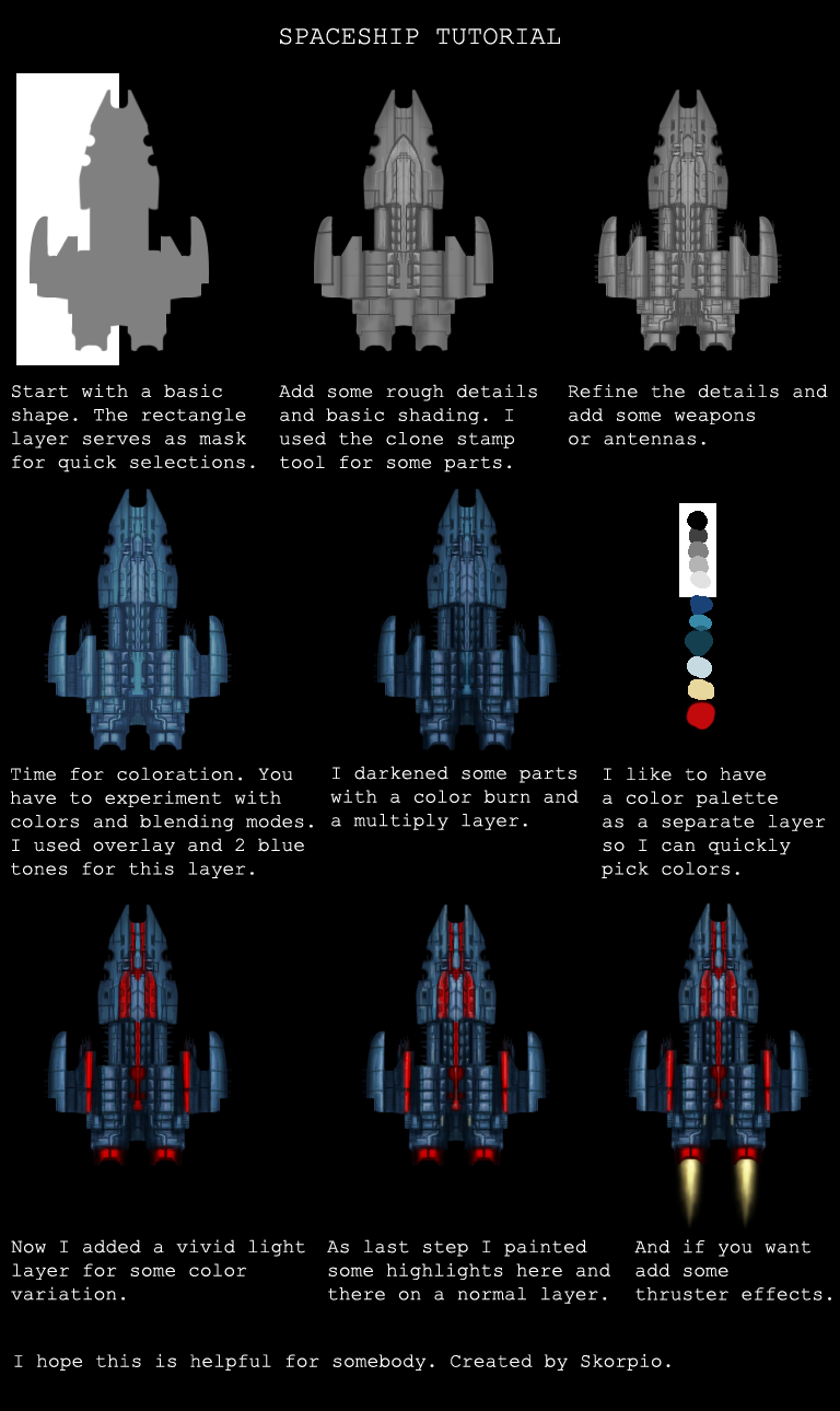 Spaceship tutorial | OpenGameArt.org