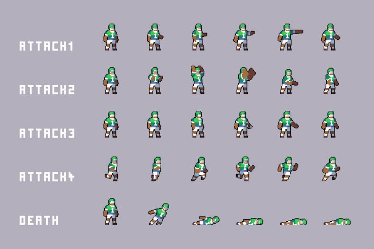 Desert Bosses Pixel Art Sprite Sheet Pack 