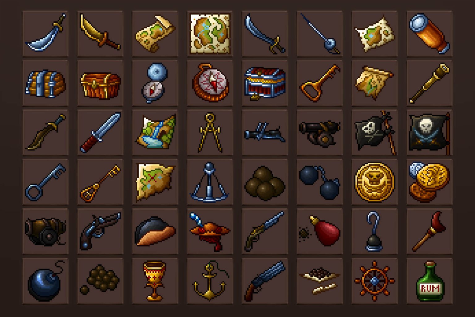 Fantasy 32x32 Icons Pixel Art Collection 