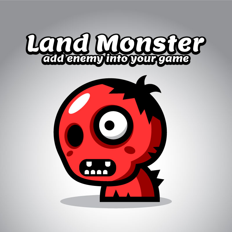 Crazy Zombie Enemy Game 2D Character Sprite